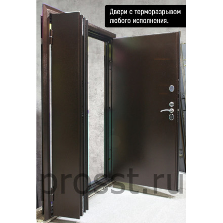 Двухстворчатая дверь с терморазрывом Эко